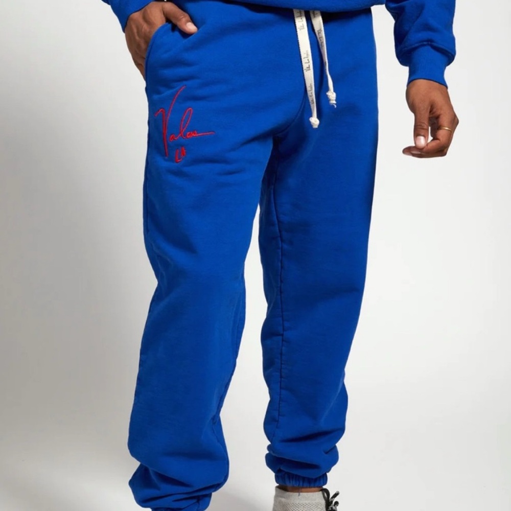 💙Valas Los Angeles💙French Terry Cotton Logo Stitched Sweatpants
